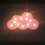 Applique murale nuage avec ampoules à LED