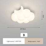 Applique Murale Nuage Blanche Douceur Lumineuse Enfantine. B / 3 Températures De Couleur Chambre