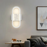 Applique Murale Ovale Design Lumineux Moderne Chambre