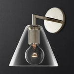Applique Murale Rétro Américaine Design Lumineux Élégant. Chrome W17 H25Cm Chambre