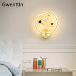Applique Murale Ronde Lumineux Design Nature Applique Chambre