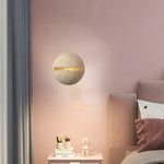 Applique Murale Ronde Pierre Décorative Design Élégant Chambre