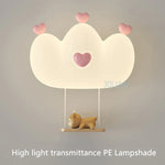 Applique Murale Rose Déco Chambre Enfant Licorne.