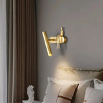 Applique Murale Rotative En Cuivre Poli Artisanal Chambre