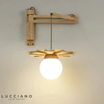 Applique Murale Suspendue Scandinave Luminaire Bois Applique Chambre