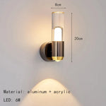 Applique Murale Transparente Design Minimaliste Lumière Chaude 3000K Applique Chambre