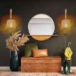 Appliques Murales en Bambou et Rotin