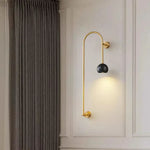 Art Déco Cuivre Chic Design Lumineux Élégant Applique Murale Chambre
