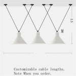 Art: Lustre Led Design Suspendu Blanc - 3 Lampes B Luminaire Chambre