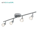 Barre Led Spots Plafonnier Chromé Luminaire Chambre
