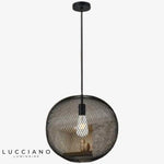 Boule Noire Led Suspension Moderne Luminaire Chambre