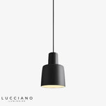 Conique Menida Suspension Industrie Abat-Jour Noir / 9W Chaude Luminaire Chambre