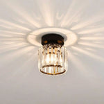 Cristal De Verre: Plafonnier Stylé Rond / Noir Luminaire Chambre