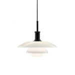Design Led Suspension Aluminium Blanc Loft Noir / 29Cm Luminaire Chambre