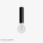Design Led Tube Coloré Suspendu Noir Luminaire Chambre