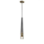 Design Suspension Verre Cristal Led Luxury Luminaire Cuivre