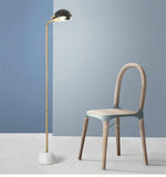 Lampadaire Doré Boule Noire Marbre Luminaire Chambre