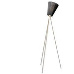 Lampadaire Led Design Tripode Fer Noir Et Cuivré Luminaire Chambre