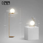 Lampadaire Led Doré Avec Sphère Verre Luminaire Chambre