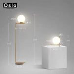 Lampadaire Led Doré Avec Sphère Verre Luminaire Chambre