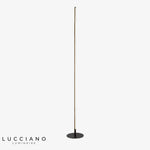 Lampadaire Led Lucien Minimaliste Design Noir Luminaire Doré