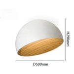 Lampe De Chevet Fixée Au Plafond En Bois Japonais B White 50 Cm / Tricolor Light-No Rc Japonaise