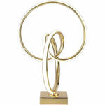 Lampe De Chevet Led Spirale Dorée Luminaire Doré
