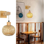 Lampe De Chevet Murale Japonaise En Bambou Chevet Mural