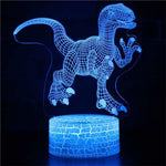 Lampe de chevet USB 3D Dinosaures