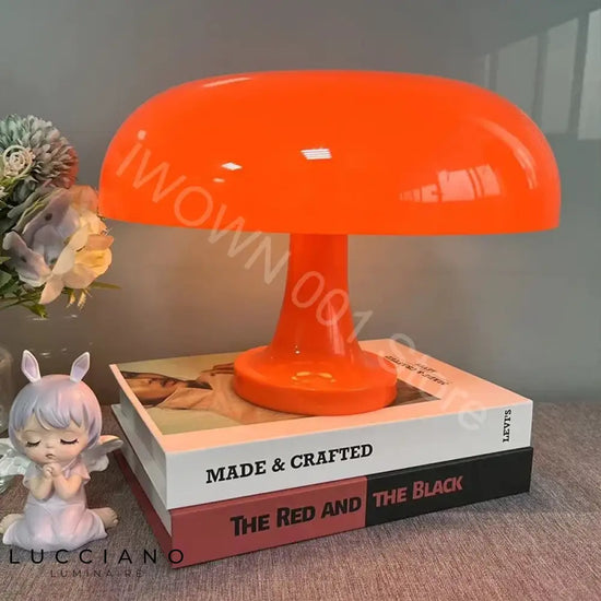 Lampe de chevet Vintage Champignon Orange