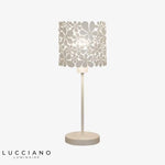 Lampe Led Blanche Enfants Abat-Jour Rond Luminaire Chambre