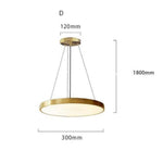 Lampe Led Cercle Doré Créative D Luminaire Chambre