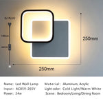 Lampe Led Élégante Design Minimaliste Scandinave Applique Murale Chambre