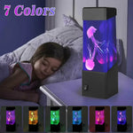 Lampe Led Multicolore En Forme De Méduse