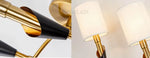Lampes applique murale beige et doré