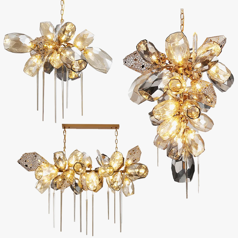 Luxury LED Postmodern Glass Chandelier