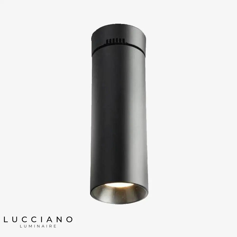 Led Cylindre Design Verlic Rond Spot Noir / Froide 7W Luminaire Chambre