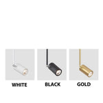 Led Moderne Cylindre Aluminium Diano Luminaire Doré