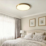 Led Rond Doré Plafonnier Minimaliste Luminaire Chambre