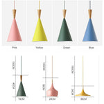 Led Suspension Moderne Alda Colorée Luminaire Chambre