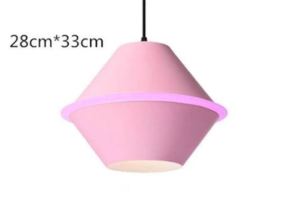 Led Volante Soucoupe Colorée Rose - B Luminaire Chambre