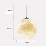 Lune En Suspension Moon 60Cm Luminaire Chambre