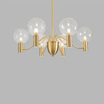 Lustre Araignée Moderne En Métal Doré 6 Ampoules - D55Cm / Chaude Luminaire Chambre