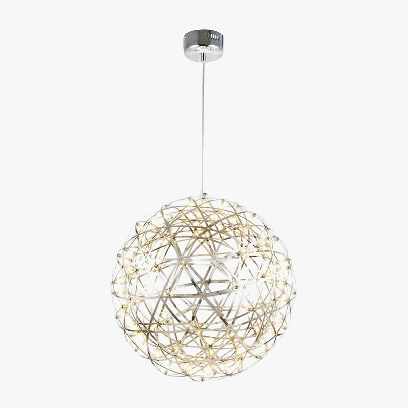 creative LED sparkle ball chandelier, Nordic style, decorative star