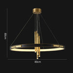Lustre Circulaire Moderne Yoshi Chinois D80 X H80 Cm / Naturelle Luminaire Chambre