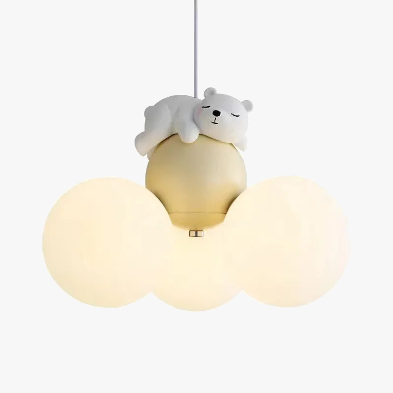 Creative Cartoon Bear Balloon Chandelier for Children