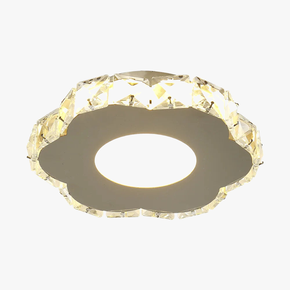 Elegant contemporary crystal LED chandelier