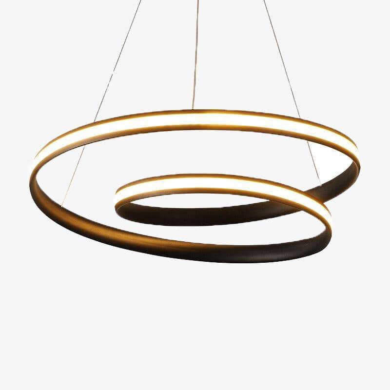 Modern and elegant LED chandelier.