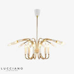 Lustre Design Arqué Doré Head Luminaire Chambre