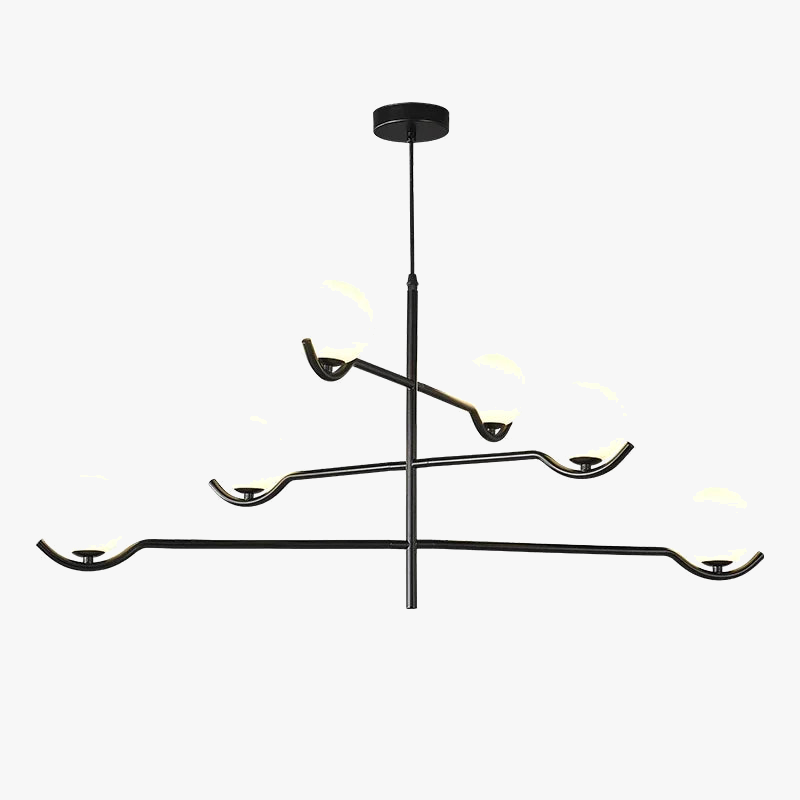 Contemporary design glass chandelier